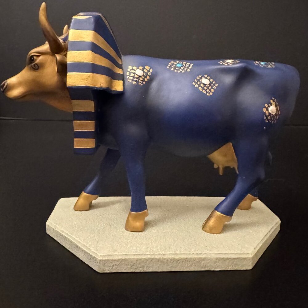 Cow Parade "Tutancowmon" Cow Resin Figurine #9126 Vintage 2000 Limited Edition - Picture 12 of 13